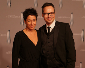 Dunja Hayali mit Matthias Opdenhövel