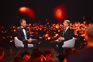 Ibrahim Naber und Markus Lanz